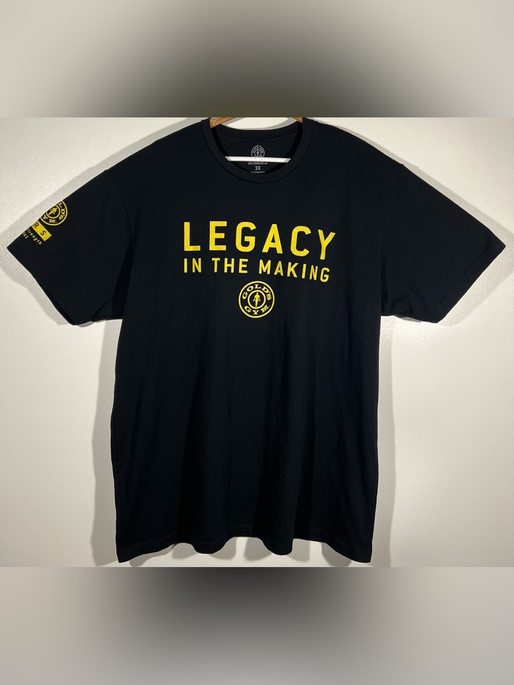 Gold's Gym Shirt Mens 3XL Black Legacy In The Making 50 Years Graphic Logo Gym